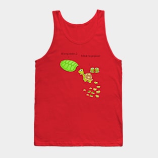 I Think I'm Pregnant Turtle Tank Top